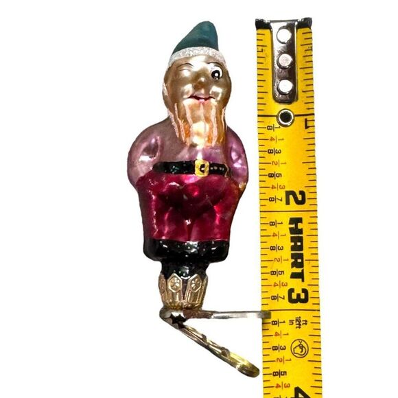 Vintage Christopher Radko Gnome Elf Pixie Clip On Christmas Tree Ornament READ - Picture 4 of 7